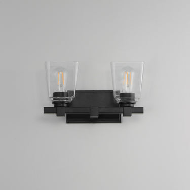Maxim Lighting Cubos 2-Light Wall Sconce Black