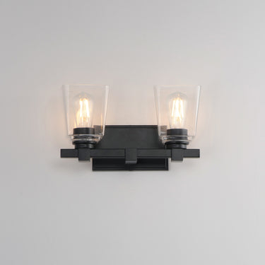 Maxim Lighting Cubos 2-Light Wall Sconce Black