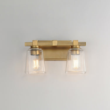 Maxim Lighting Cubos 2-Light Wall Sconce Natural Aged Brass