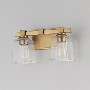 Maxim Lighting Cubos 2-Light Wall Sconce Natural Aged Brass