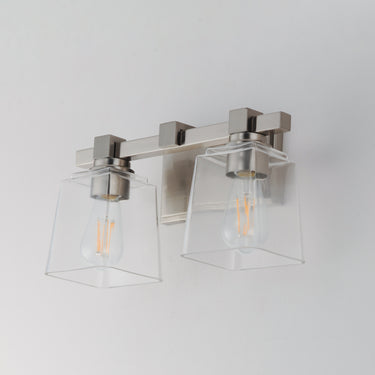 Maxim Lighting Cubos 2-Light Wall Sconce Satin Nickel