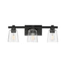 Maxim Lighting Cubos 3-Light Bath Vanity Black