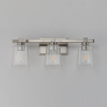Maxim Lighting Cubos 3-Light Bath Vanity Satin Nickel