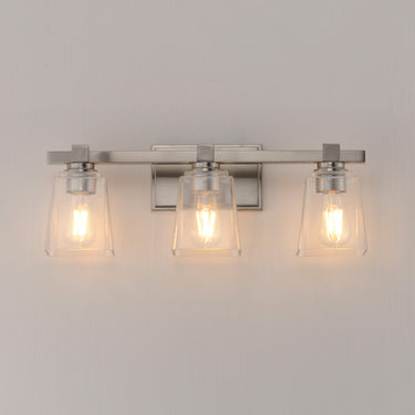 Maxim Lighting Cubos 3-Light Bath Vanity Satin Nickel