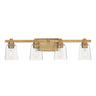 Maxim Lighting Cubos 4-Light Bath Vanity Natural Aged Brass