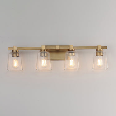 Maxim Lighting Cubos 4-Light Bath Vanity Natural Aged Brass