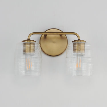Maxim Lighting Honey 2-Light Sconce Natural Aged Brass