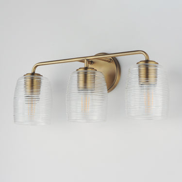 Maxim Lighting Honey 3-Light Bath Vanity Natural Aged Brass