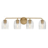 Maxim Lighting Honey 4-Light Bath Vanity Natural Aged Brass