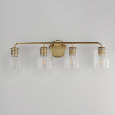 Maxim Lighting Honey 4-Light Bath Vanity Natural Aged Brass