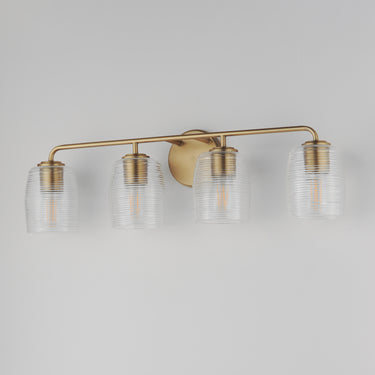 Maxim Lighting Honey 4-Light Bath Vanity Natural Aged Brass