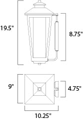 Maxim Lighting Aberdeen Outdoor Wall Artesian Bronze