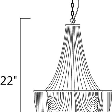 Maxim Lighting Chantilly 6-Light Chandelier Polished Nickel