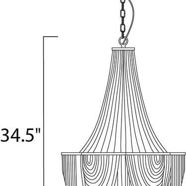 Maxim Lighting Chantilly 10-Light Chandelier Polished Nickel