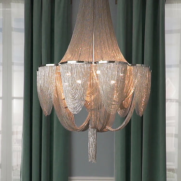 Maxim Lighting Chantilly 10-Light Chandelier Polished Nickel