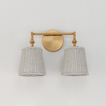 Maxim Lighting Baja 2-Light Sconce Natural Aged Brass