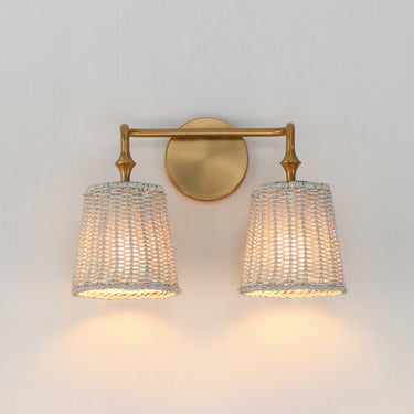 Maxim Lighting Baja 2-Light Sconce Natural Aged Brass
