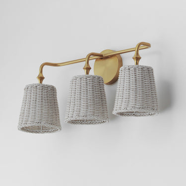 Maxim Lighting Baja 3-Light Bath Vanity Natural Aged Brass