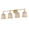 Maxim Lighting Baja 4-Light Bath Vanity Natural Aged Brass