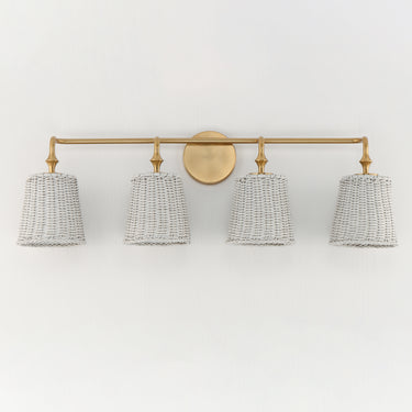 Maxim Lighting Baja 4-Light Bath Vanity Natural Aged Brass