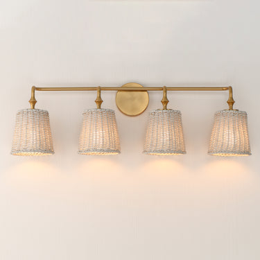 Maxim Lighting Baja 4-Light Bath Vanity Natural Aged Brass