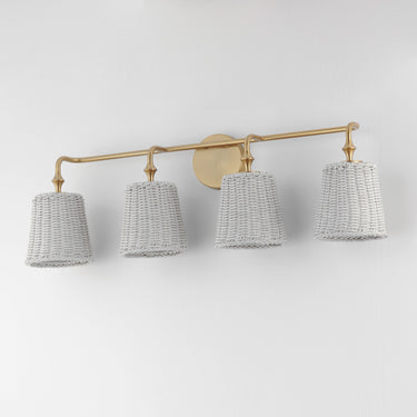Maxim Lighting Baja 4-Light Bath Vanity Natural Aged Brass