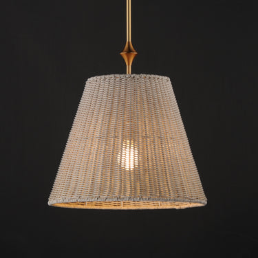 Maxim Lighting Baja 16" Pendant Natural Aged Brass