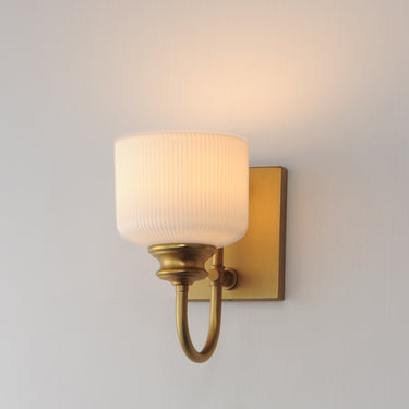 Maxim Lighting Bisque Wall Sconce Natural Aged Brass