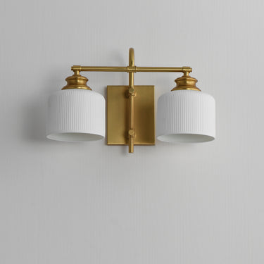 Maxim Lighting Bisque 2-Light Wall Sconce Natural Aged Brass