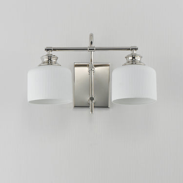 Maxim Lighting Bisque 2-Light Wall Sconce Polished Nickel