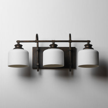 Maxim Lighting Bisque 3-Light Bath Vanity Oil Rubbed Bronze