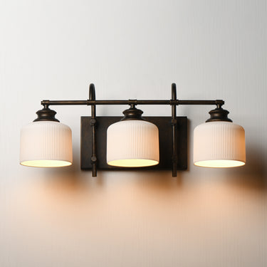 Maxim Lighting Bisque 3-Light Bath Vanity Oil Rubbed Bronze