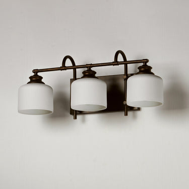 Maxim Lighting Bisque 3-Light Bath Vanity Oil Rubbed Bronze