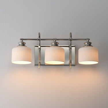 Maxim Lighting Bisque 3-Light Bath Vanity Polished Nickel