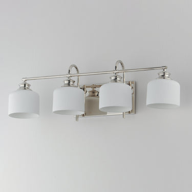 Maxim Lighting Bisque 4-Light Bath Vanity Polished Nickel