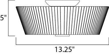 Maxim Lighting Finesse 3-Light Flush Mount Satin Nickel