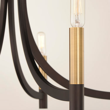 Maxim Lighting Lyndon 6-Light Chandelier Bronze/Antique Brass