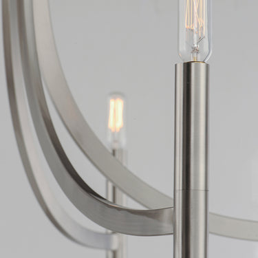 Maxim Lighting Lyndon 6-Light Chandelier Satin Nickel