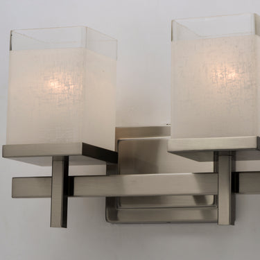 Maxim Lighting Tetra 2-Light Bath Vanity Satin Nickel