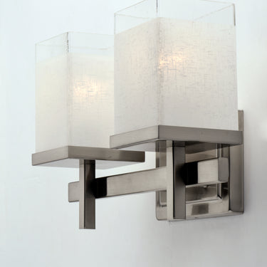 Maxim Lighting Tetra 2-Light Bath Vanity Satin Nickel