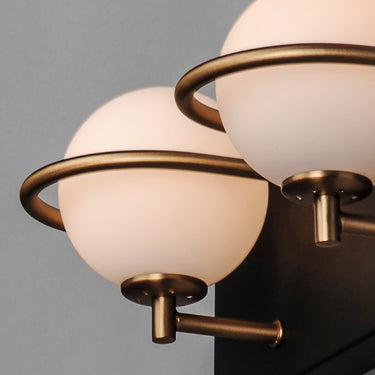 Maxim Lighting Revolve 2-Light LED Bath Vanity Black/Gold