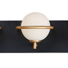 Maxim Lighting Revolve 3-Light LED Bath Vanity Black/Gold