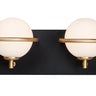 Maxim Lighting Revolve 4-Light LED Bath Vanity Black/Gold