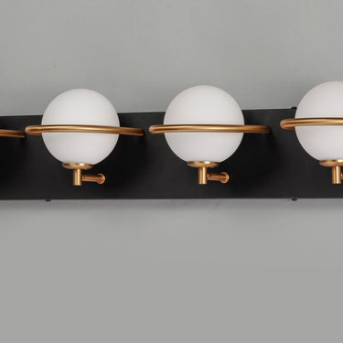 Maxim Lighting Revolve 4-Light LED Bath Vanity Black/Gold