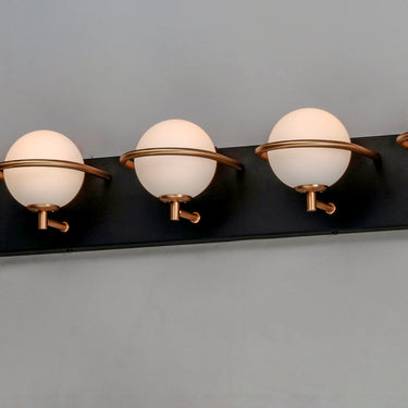 Maxim Lighting Revolve 5-Light LED Bath Vanity Black/Gold