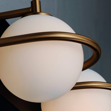 Maxim Lighting Revolve 5-Light LED Bath Vanity Black/Gold