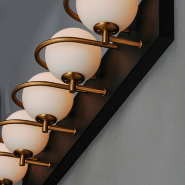 Maxim Lighting Revolve 5-Light LED Bath Vanity Black/Gold