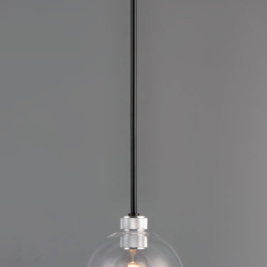 Maxim Lighting Vessel Mini Pendant Black/Brushed Aluminum