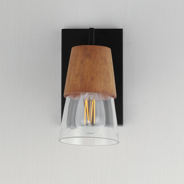 Maxim Lighting Carpenter Bath Vanity Walnut/Black