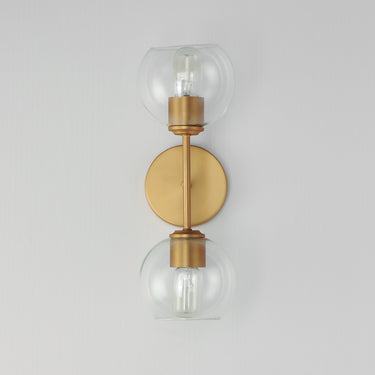 Maxim Lighting Knox 2-Light Wall Sconce Natural Aged Brass